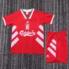 Liverpool 1993/95 Retro Home Kids Kit Fan Version - Front View - KFCool – Football Jerseys & Soccer Kits Store Liverpool 1993/95 Retro Home Kids Kit Fan Version - Front View | KFCOOL