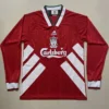 Liverpool 1993/95 Retro Home Long Sleeve Jersey Fan Version - Front View | KFCOOL