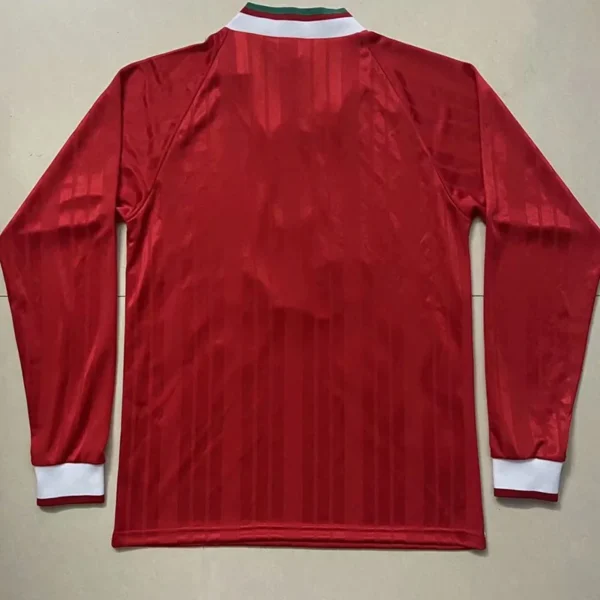 Liverpool 1993/95 Retro Home Long Sleeve Jersey Fan Version - Back View | KFCOOL