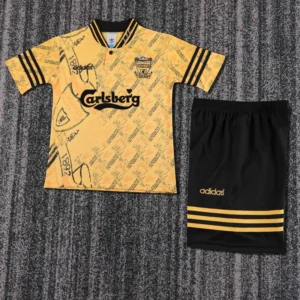 Liverpool 1994/96 Retro Away Kids Kit Fan Version - Front View Liverpool 1994/96 Retro Away Kids Kit Fan Version - Front View | KFCOOL