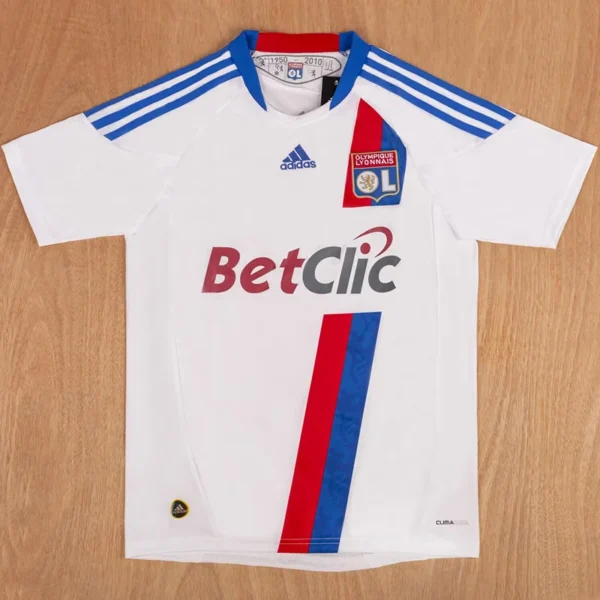 Lyon 2010/11 Retro Home Jersey Fan Version - Front View | KFCOOL