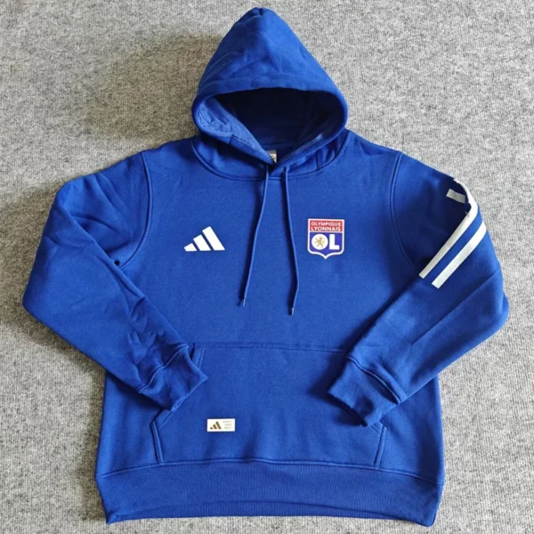 Lyon 2025/26 Blue Hoody - Front View | KFCOOL