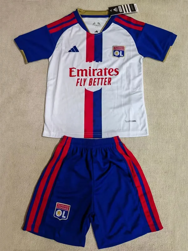 Lyon 2026/27 Home Kids Kit Fan Version - Front View | KFCOOL