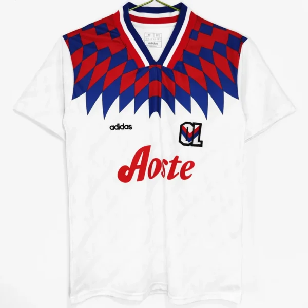 Lyon 1995/96 Retro Home Jersey Fan Version - Front View | KFCOOL