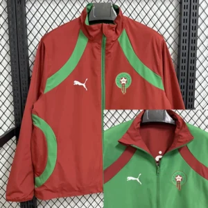 Morocco 2025/26 Double Sided Windbreaker - Front View | KFCOOL