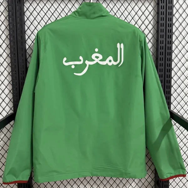Morocco 2025/26 Double Sided Windbreaker - Detail View 3 - KFCool – Football Jerseys & Soccer Kits Store Morocco 2025/26 Double Sided Windbreaker - Detail View 3 | KFCOOL