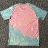 Morocco 2025/26 Pink Blue Special Edition Training Shirt Fan Version - Back View Morocco 2025/26 Pink Blue Special Edition Training Shirt Fan Version - Back View | KFCOOL