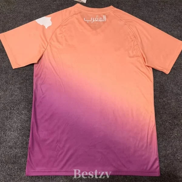 Morocco 2025/26 Pink Special Edition Training Shirt Fan Version - Back View | KFCOOL