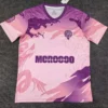 Morocco 2025/26 Pink Purple Special Edition Training Shirt - Front View | KFCOOL