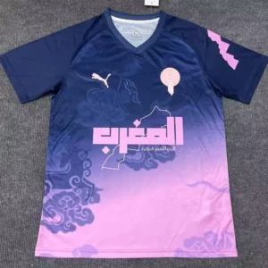 Morocco 2025/26 Royal Blue Blue Special Edition Training Shirt - Front View Morocco 2025/26 Royal Blue Blue Special Edition Training Shirt - Front View | KFCOOL