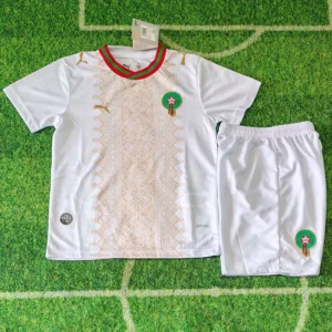 Morocco 2026/27 Away Kids Kit Fan Version - Front View Morocco 2026/27 Away Kids Kit Fan Version - Front View | KFCOOL