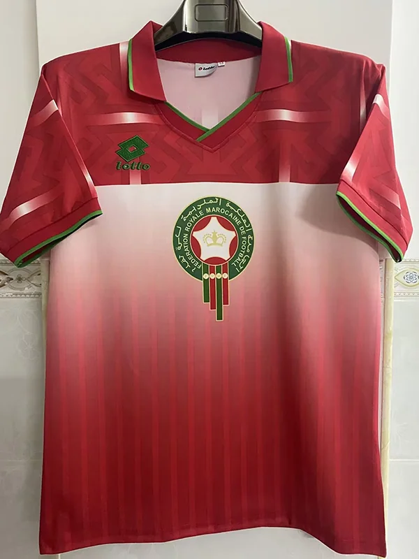 Morocco 1994/95 Retro Home Jersey Fan Version - Front View | KFCOOL