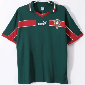 Morocco 1998/99 Retro Home Jersey Fan Version - Front View | KFCOOL