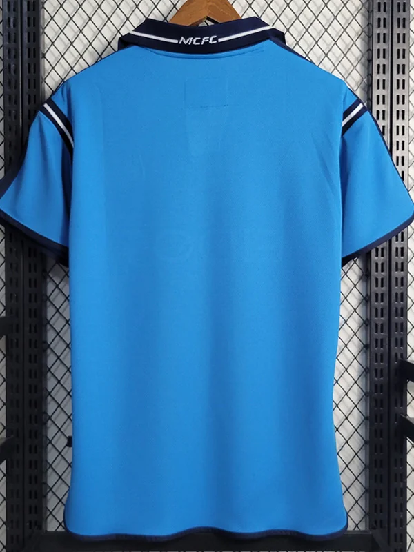Manchester City 2001/02 Retro Home Jersey Fan Version - Back View | KFCOOL