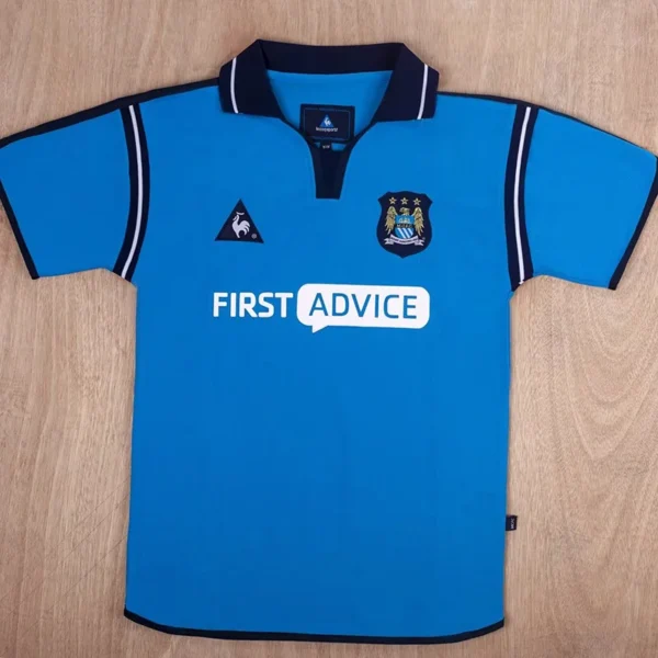 Manchester City 2002/03 Retro Home Jersey Fan Version - Front View | KFCOOL