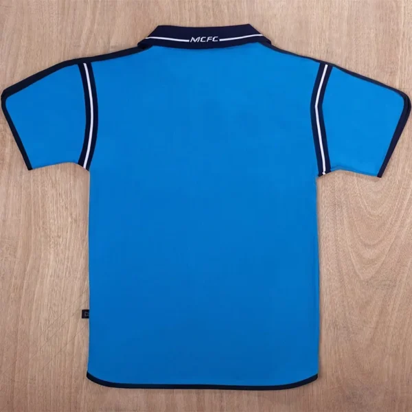 Manchester City 2002/03 Retro Home Jersey Fan Version - Back View | KFCOOL