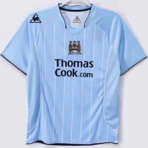 Manchester City 2007/08 Retro Home Jersey Fan Version - Front View Manchester City 2007/08 Retro Home Jersey Fan Version - Front View | KFCOOL