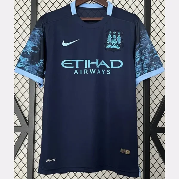 Manchester City 2015/16 Retro Away Jersey Fan Version - Front View | KFCOOL
