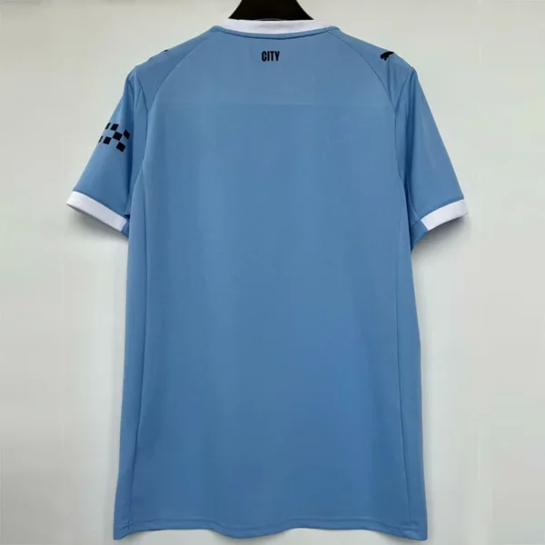 Manchester City 2025/26 Home Jersey Fan Version - Back View | KFCOOL