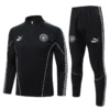 Manchester City 2025/26 Black Half Pull Tracksuit - Front View | KFCOOL