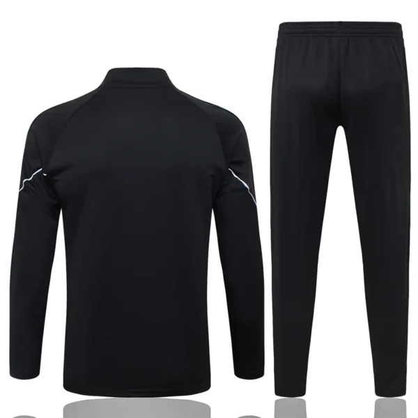 Manchester City 2025/26 Black Half Pull Tracksuit - Back View | KFCOOL