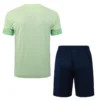 Manchester City 2025/26 Green Training Short Suit - Back View | KFCOOL