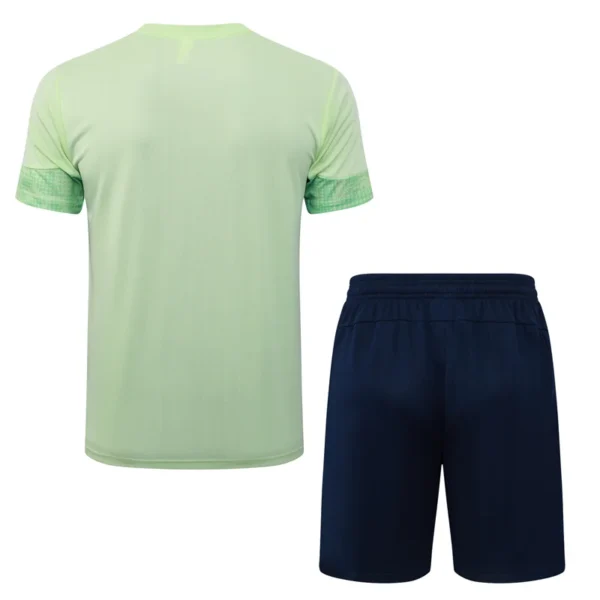 Manchester City 2025/26 Green Training Short Suit - Back View | KFCOOL