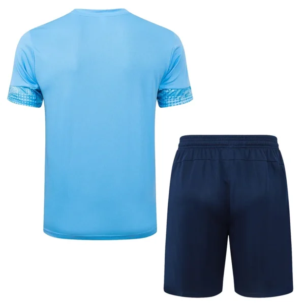 Manchester City 2025/26 Sky Blue Training Short Suit - Back View | KFCOOL