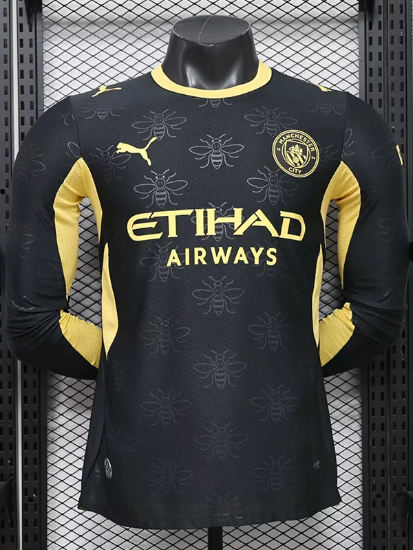 Manchester City 2026/27 Away Long Sleeve Jersey Player Version - Back View Manchester City 2026/27 Away Long Sleeve Jersey Player Version - Back View | KFCOOL