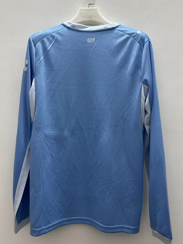 Manchester City 2026/27 Home Long Sleeve Jersey Fan Version - Back View Manchester City 2026/27 Home Long Sleeve Jersey Fan Version - Back View | KFCOOL