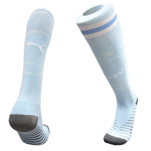 Manchester City 2026/27 Home Socks - Front View | KFCOOL