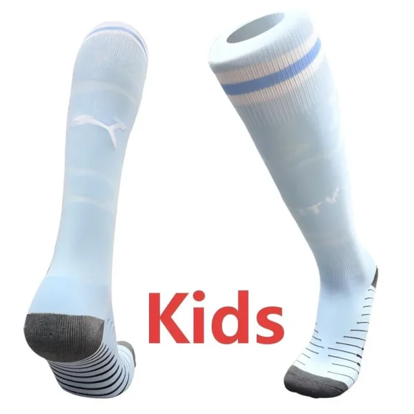 Manchester City 2026/27 Home Socks - Front View | KFCOOL