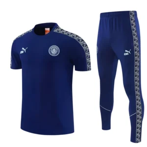 Manchester City 2026/27 Blue Short Sleeve Pants Suit - Front View | KFCOOL