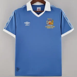 Manchester City 1981/82 Retro Home Jersey Fan Version - Front View Manchester City 1981/82 Retro Home Jersey Fan Version - Front View | KFCOOL