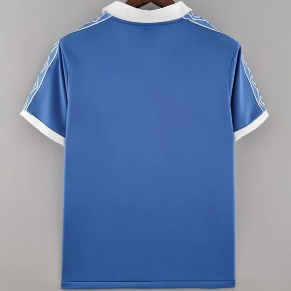 Manchester City 1981/82 Retro Home Jersey Fan Version - Back View | KFCOOL