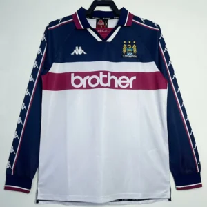 Manchester City 1997/98 Retro Away Long Sleeve Jersey Fan Version - Front View Manchester City 1997/98 Retro Away Long Sleeve Jersey Fan Version - Front View | KFCOOL