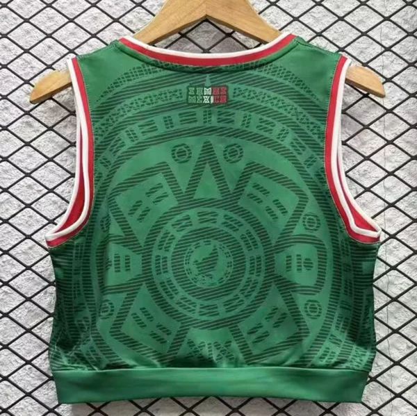 Mexico 2026/27 Home Sleeveless Women Yoga Vest - Back View Mexico 2026/27 Home Sleeveless Women Yoga Vest - Back View | KFCOOL