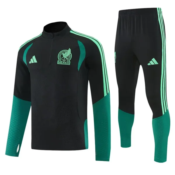 Mexico 2026/27 Half Pull Tracksuit - Front View - KFCool – Football Jerseys & Soccer Kits Store Mexico 2026/27 Half Pull Tracksuit - Front View | KFCOOL