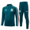 Mexico 2026/27 Green Red Half Pull Tracksuit - Front View | KFCOOL