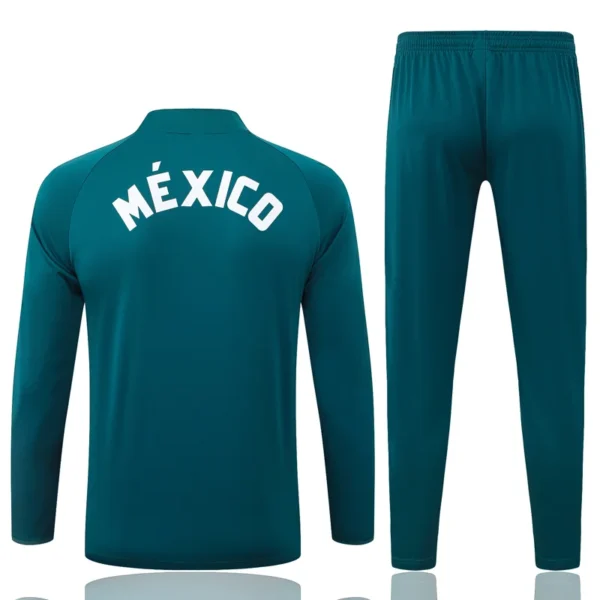 Mexico 2026/27 Green Red Half Pull Tracksuit - Back View | KFCOOL