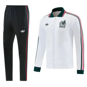 Mexico 2026/27 White Jacket Tracksuit - Front View Mexico 2026/27 White Jacket Tracksuit - Front View | KFCOOL