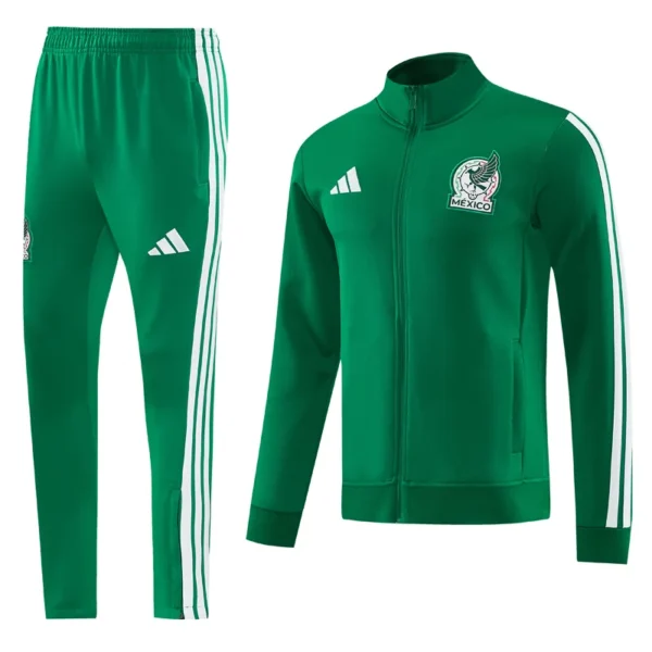 Mexico 2026/27 Green White Jacket Tracksuit - Front View | KFCOOL