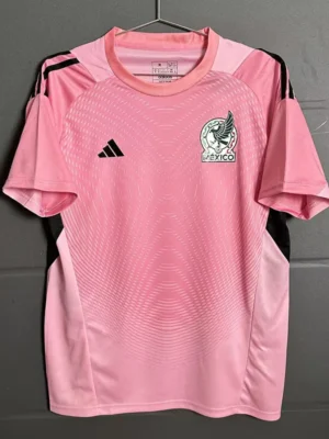 Mexico 2026/27 Goalkeeper Pink Jersey Fan Version - Front View | KFCOOL