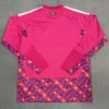 Mexico 2026/27 Goalkeeper Pink Red Long Sleeve Jersey Fan Version - Back View | KFCOOL