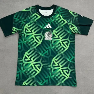 Mexico 2026/27 Green Yellow Training Shirt Fan Version - Front View | KFCOOL