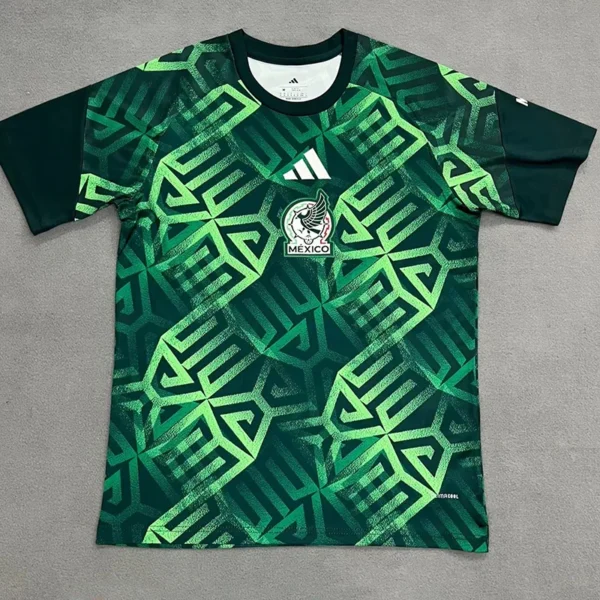 Mexico 2026/27 Green Yellow Training Shirt Fan Version - Front View Mexico 2026/27 Green Yellow Training Shirt Fan Version - Front View | KFCOOL