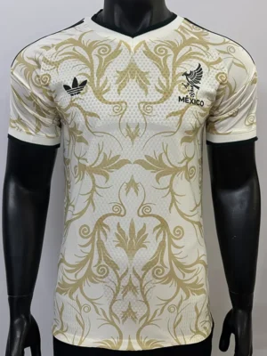 Mexico 2026/27 Beige Special Edition Training Shirt Player Version - Front View | KFCOOL