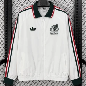 Mexico 2026/27 White Windbreaker - Front View | KFCOOL
