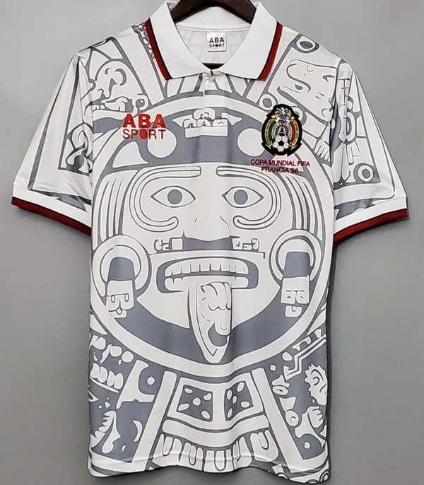 Mexico 1998/99 Retro Away White Jersey Fan Version - Front View Mexico 1998/99 Retro Away White Jersey Fan Version - Front View | KFCOOL