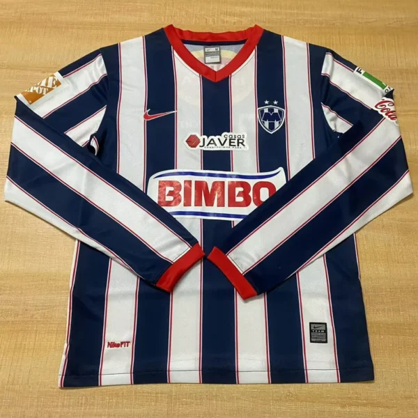 Monterrey 2009/10 Retro Home Long Sleeve Jersey Fan Version - Front View | KFCOOL